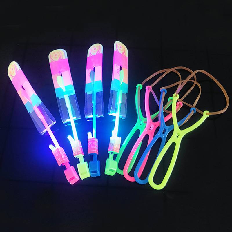 Luminous whistle arrows (coloured and random)